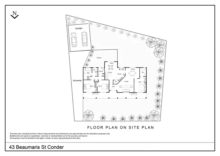 Floorplan of Homely house listing, 43 Beaumaris Street, Conder ACT 2906