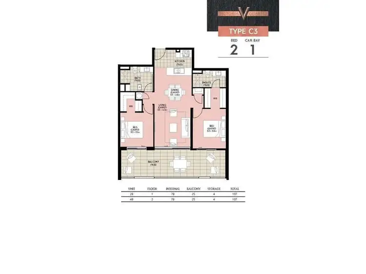 Floorplan of Homely apartment listing, 28/21 Foundry Road, Midland WA 6056