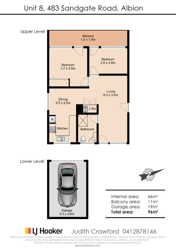 Floorplan of Homely unit listing, 8/483 Sandgate Road, Albion QLD 4010