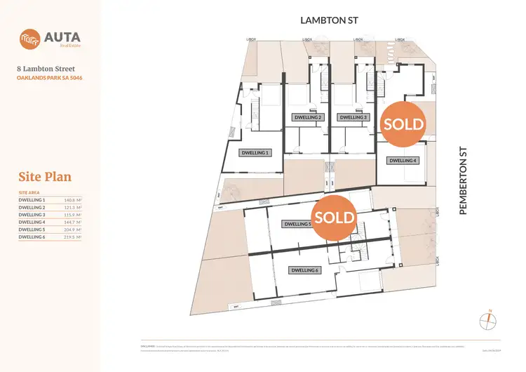 Floorplan of Homely house listing, 1-6/8 Lambton Street, Oaklands Park SA 5046