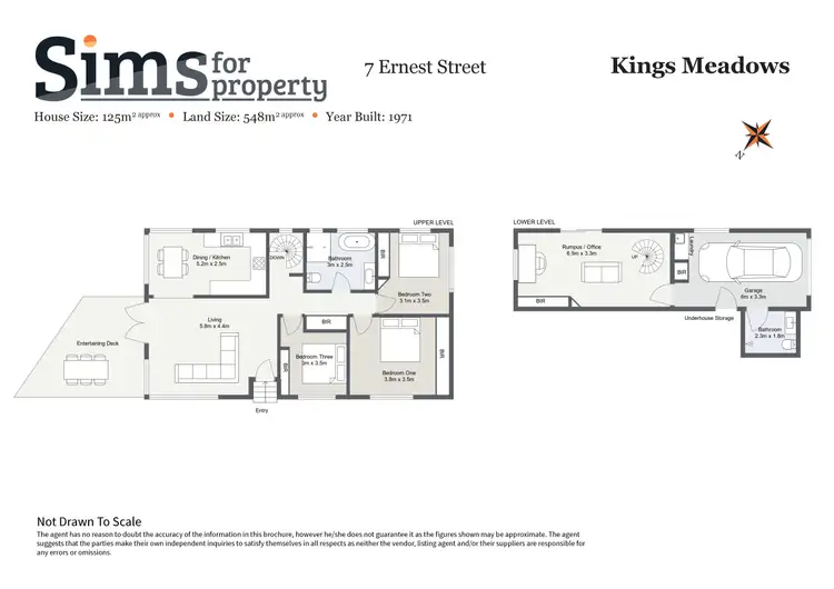 Floorplan of Homely house listing, 7 Ernest Street, Kings Meadows TAS 7249