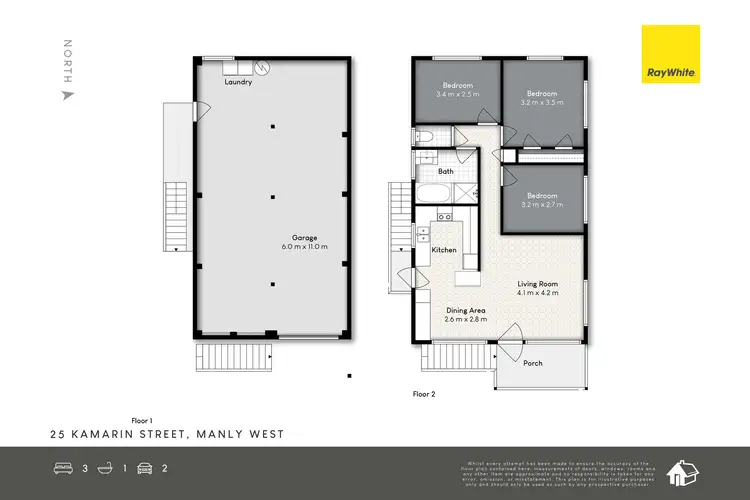 Floorplan of Homely house listing, 25 Kamarin Street, Manly West QLD 4179