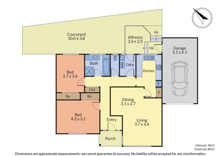 Floorplan of Homely unit listing, 2/326-328 Maroondah Highway, Ringwood VIC 3134