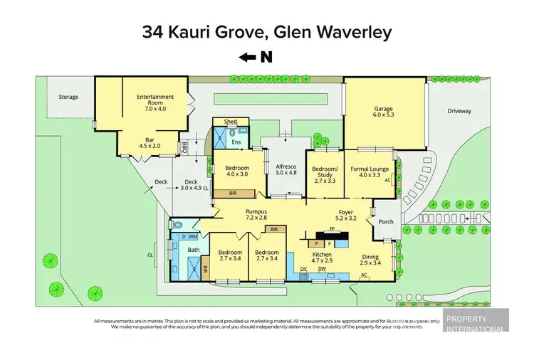 Floorplan of Homely house listing, 34 Kauri Grove, Glen Waverley VIC 3150