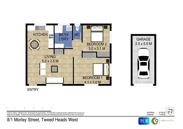 Floorplan of Homely unit listing, 8/1 Morley Street, Tweed Heads West NSW 2485