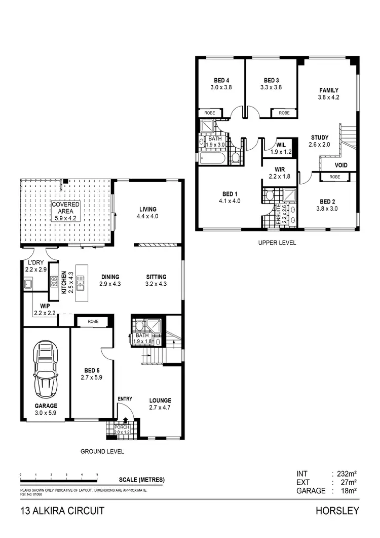 Floorplan of Homely house listing, 13 Alkira Circuit, Horsley NSW 2530
