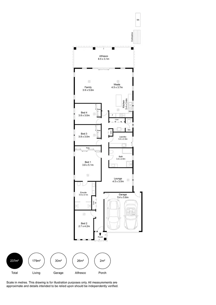 Floorplan of Homely house listing, 4 Wemyss Street, Campbelltown SA 5074