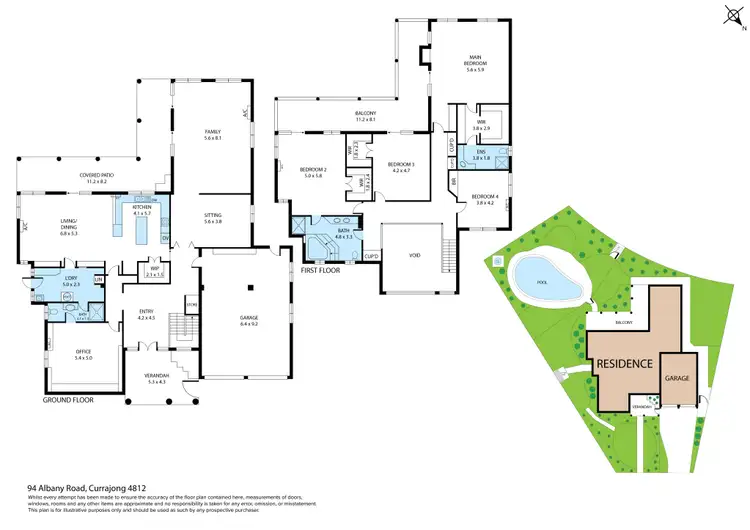 Floorplan of Homely house listing, 94 Albany Road, Currajong QLD 4812