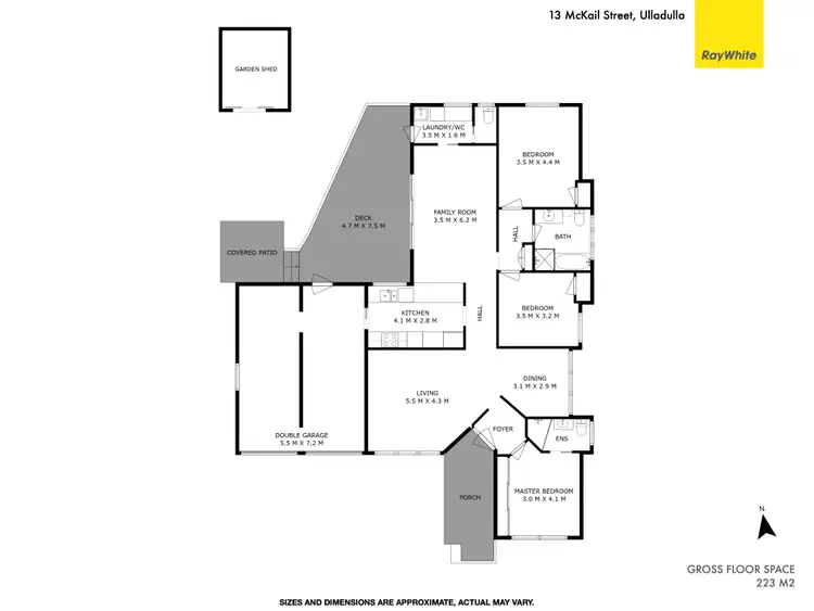 Floorplan of Homely house listing, 13 Mckail Street, Ulladulla NSW 2539
