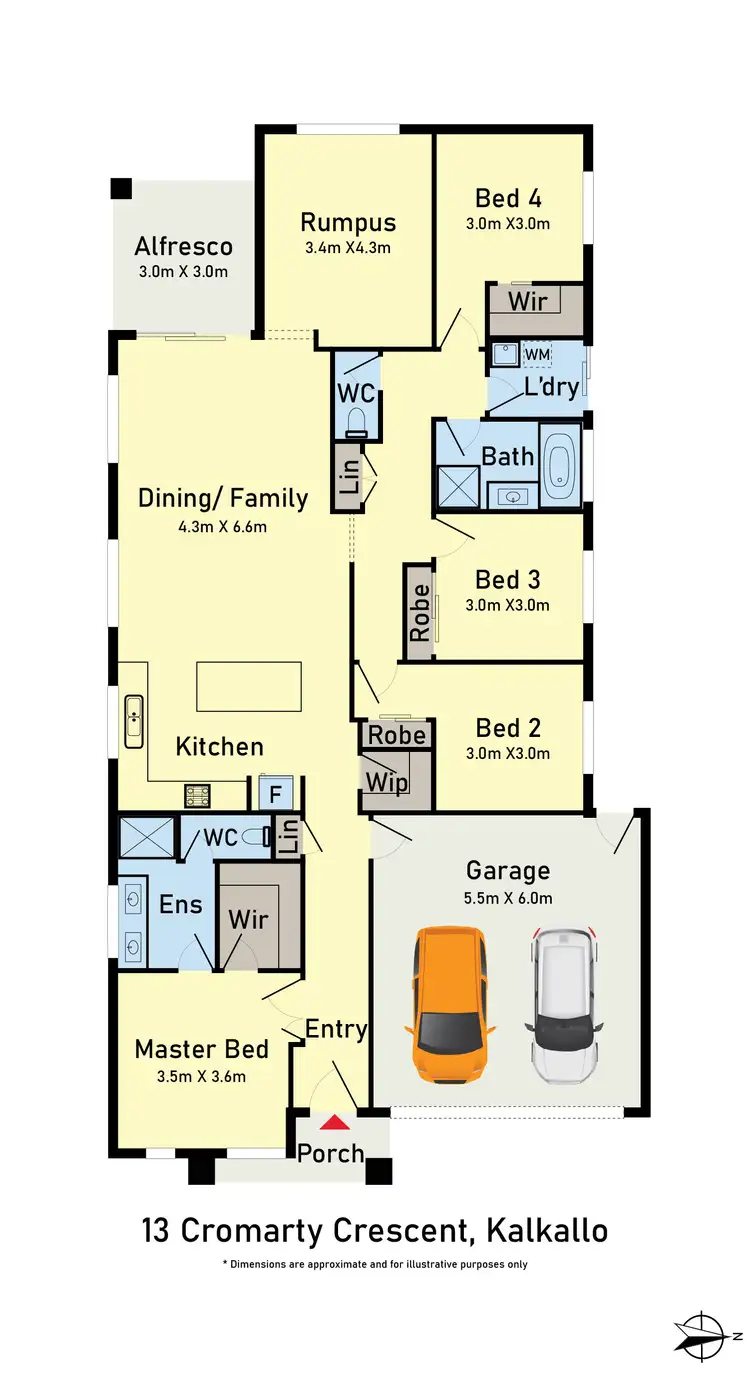 Floorplan of Homely house listing, 13 Cromarty Crescent, Kalkallo VIC 3064