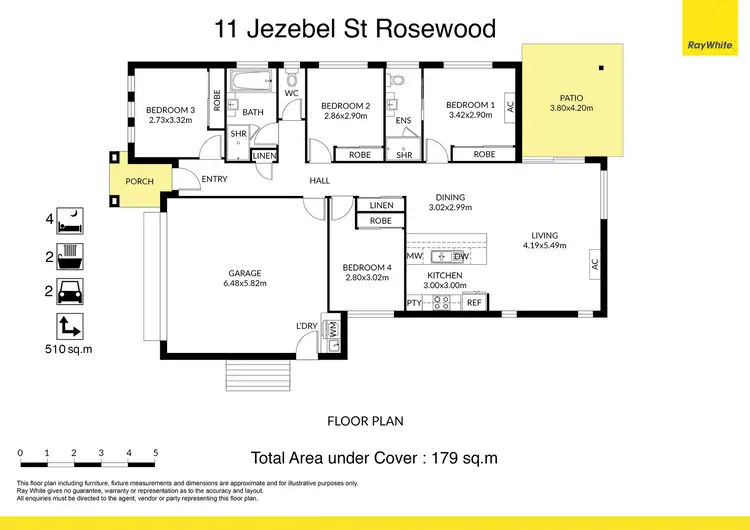 Floorplan of Homely house listing, 11 Jezebel Street, Rosewood QLD 4340