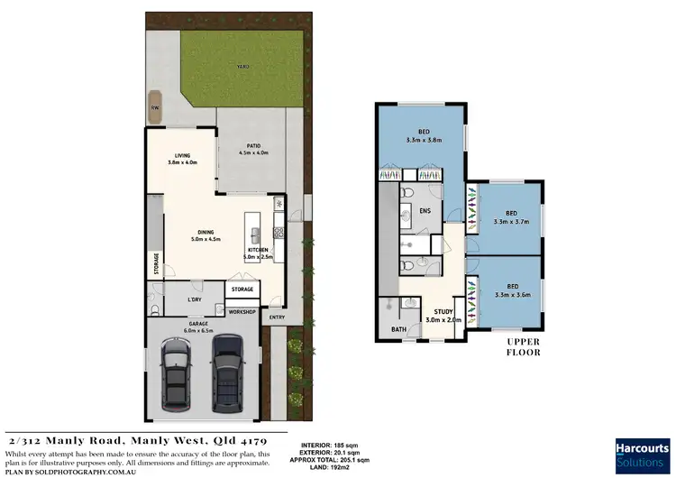 Floorplan of Homely townhouse listing, 2/312 Manly Road, Manly West QLD 4179
