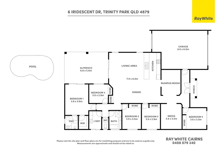 Floorplan of Homely house listing, 6 Iridescent Drive, Trinity Park QLD 4879