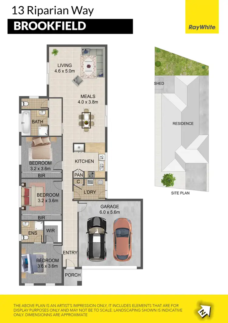 Floorplan of Homely house listing, 13 Riparian Way, Brookfield VIC 3338