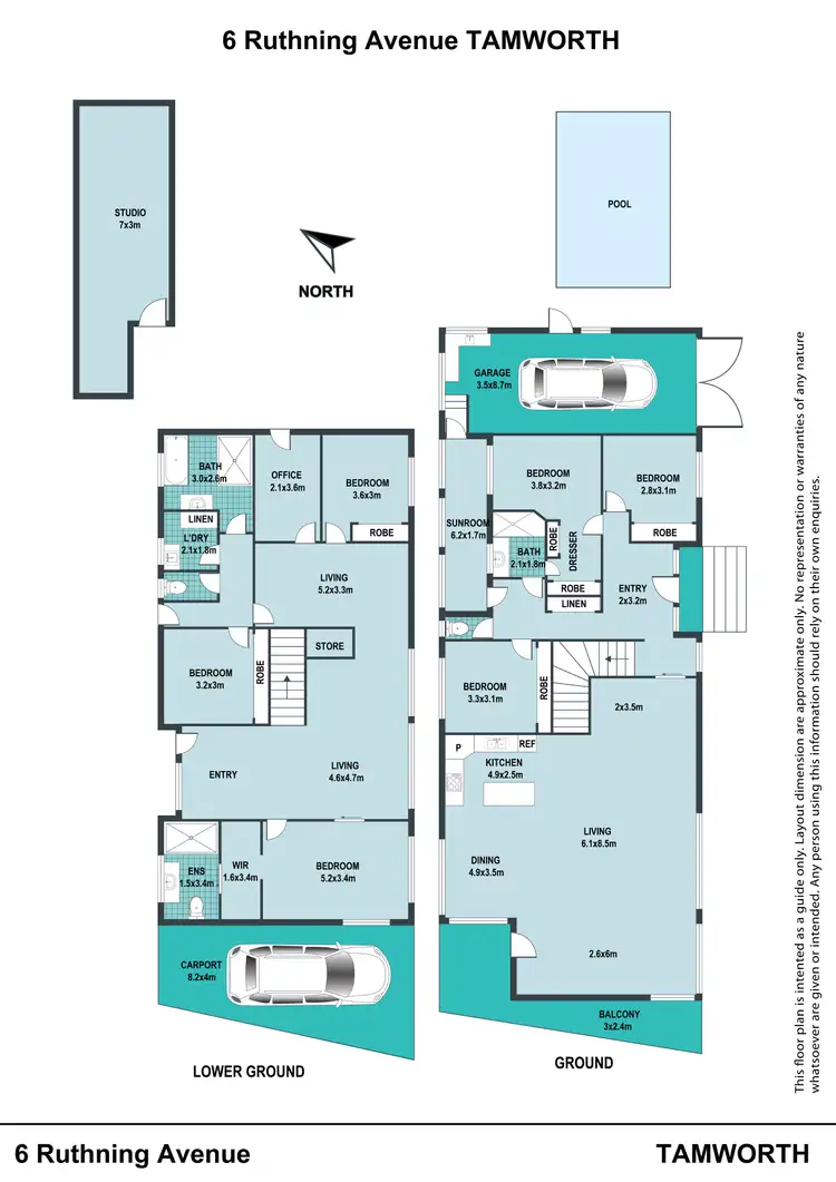 Floorplan of Homely house listing, 6 Ruthning Avenue, Tamworth NSW 2340