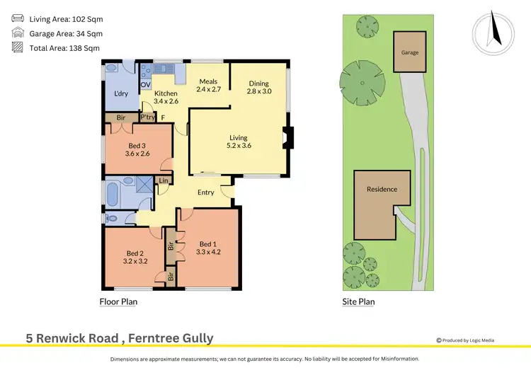 Floorplan of Homely house listing, 5 Renwick Road, Ferntree Gully VIC 3156