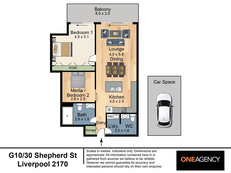 Floorplan of Homely unit listing, G10/30 Shepherd Street, Liverpool NSW 2170