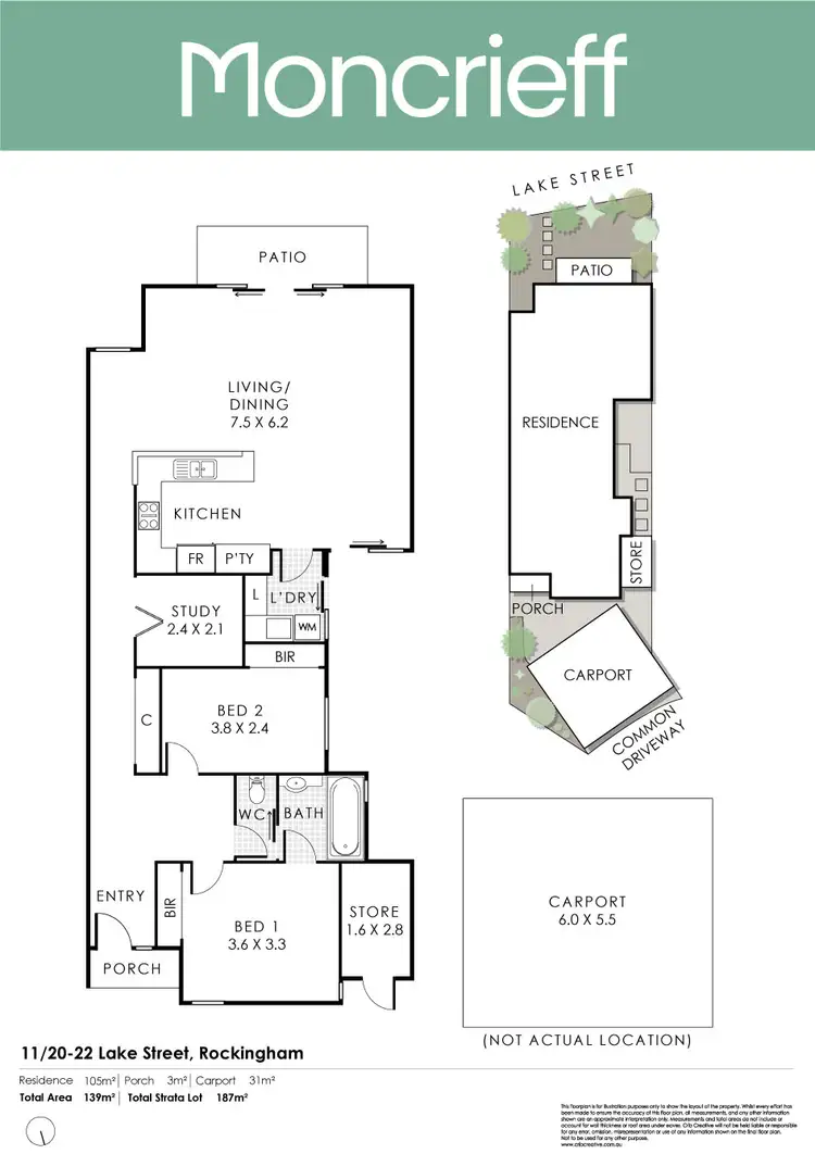 Floorplan of Homely house listing, 11/20-22 Lake Street, Rockingham WA 6168