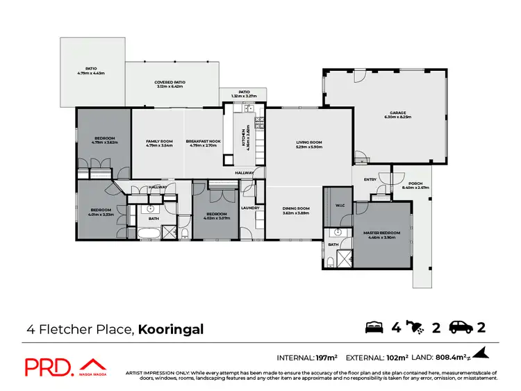 Floorplan of Homely house listing, 4 Fletcher Place, Kooringal NSW 2650