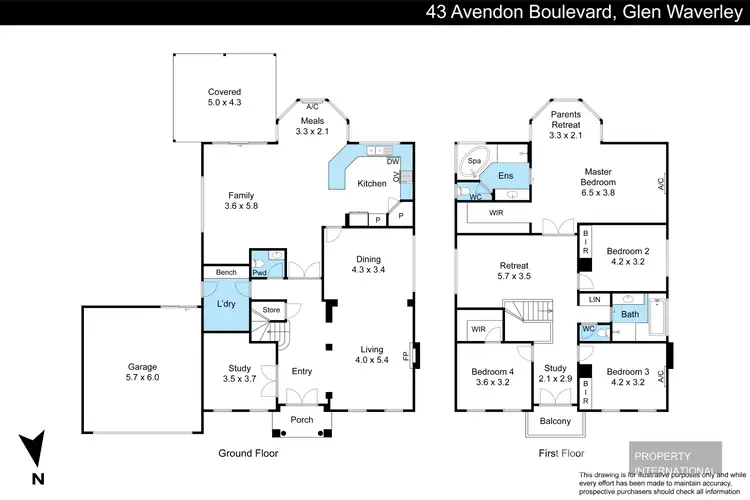 Floorplan of Homely house listing, 43 Avendon Boulevard, Glen Waverley VIC 3150