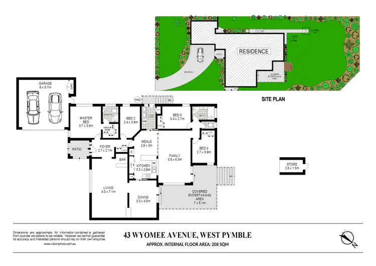 Floorplan of Homely house listing, 43 Wyomee Avenue, West Pymble NSW 2073