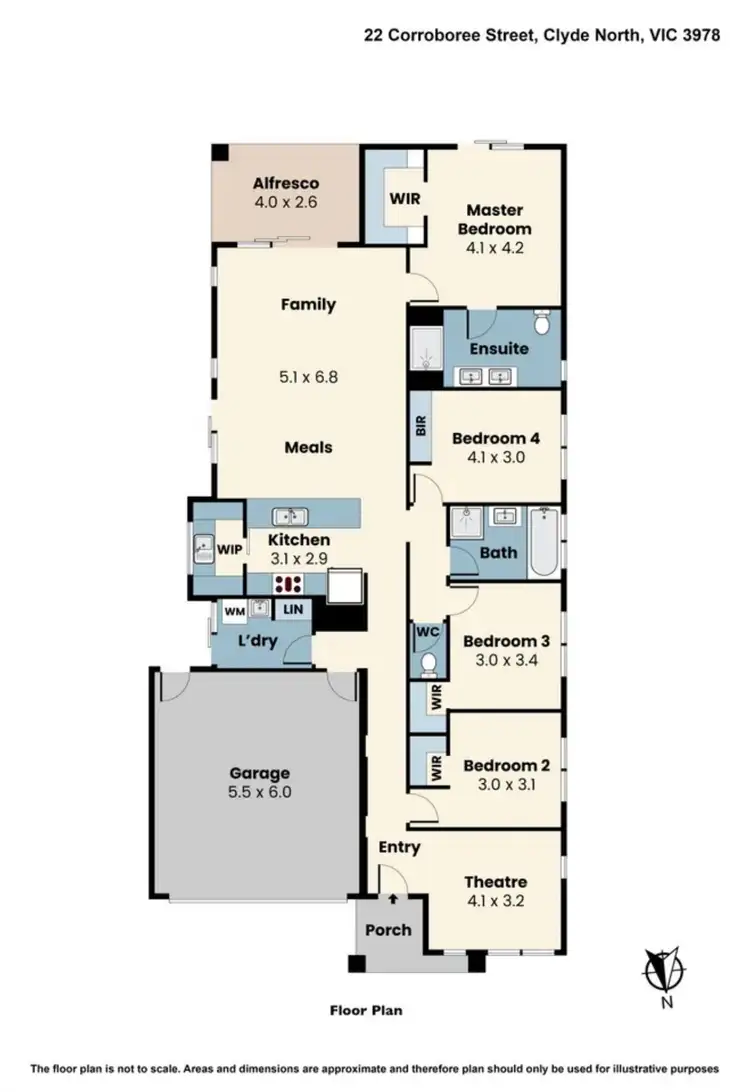 Floorplan of Homely house listing, 22 Corroboree Street, Clyde North VIC 3978
