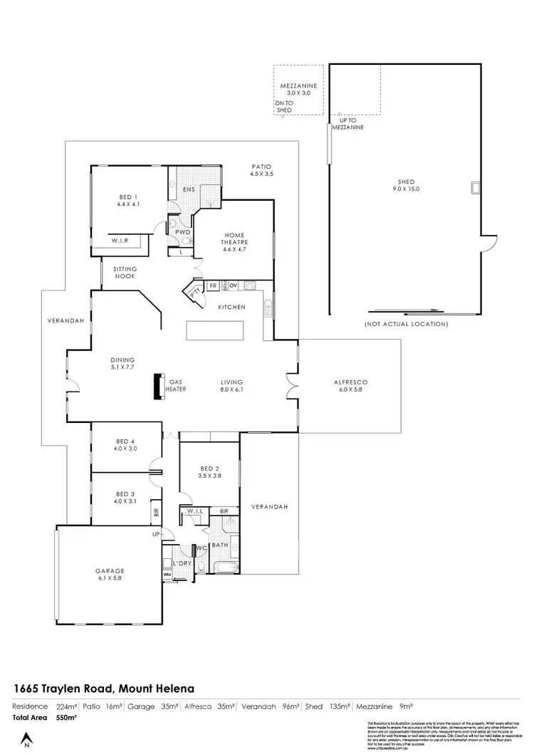 Floorplan of Homely house listing, 1665 Traylen Road, Mount Helena WA 6082