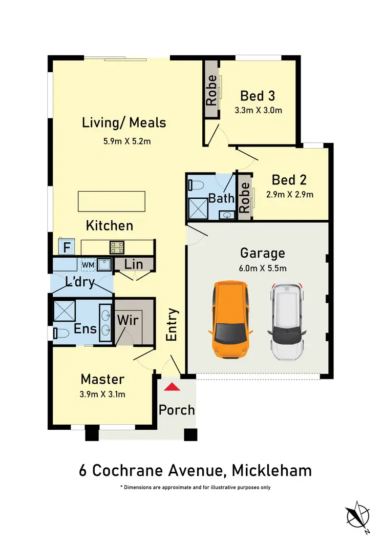 Floorplan of Homely house listing, 6 Cochrane Avenue, Mickleham VIC 3064