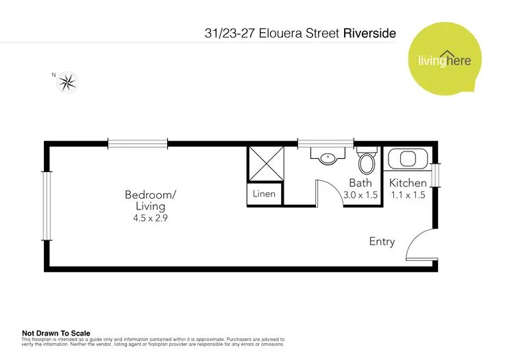 Floorplan of Homely unit listing, 31/23-27 Elouera Street, Riverside TAS 7250