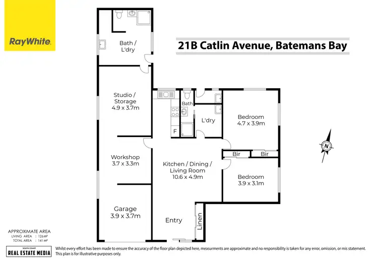 Floorplan of Homely house listing, 21A and 21B Catlin Avenue, Batemans Bay NSW 2536