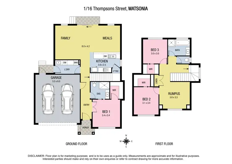 Floorplan of Homely house listing, 1/16 Thompson Street, Watsonia VIC 3087