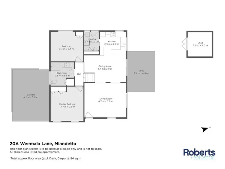 Floorplan of Homely house listing, 20a Weemala Lane, Miandetta TAS 7310