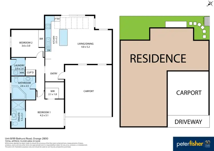 Floorplan of Homely house listing, 8/99 Bathurst Road, Orange NSW 2800