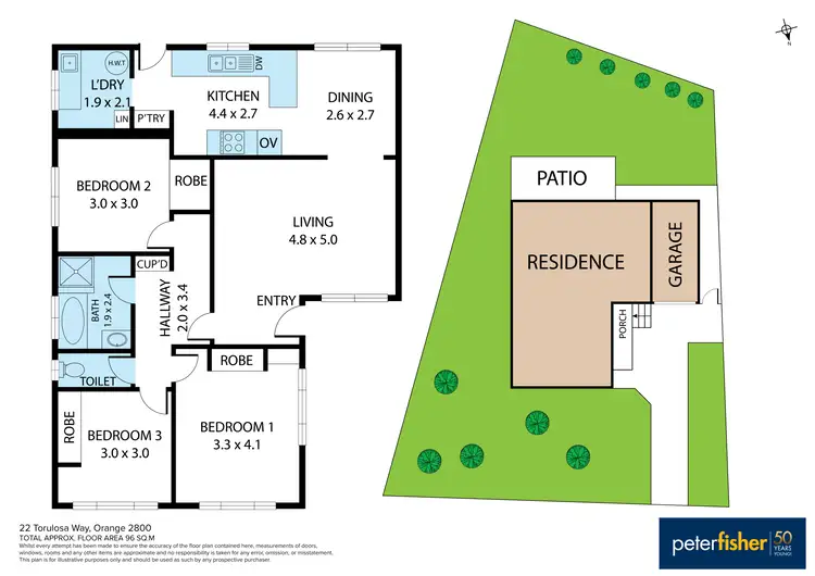 Floorplan of Homely house listing, 10/99 Bathurst Road, Orange NSW 2800