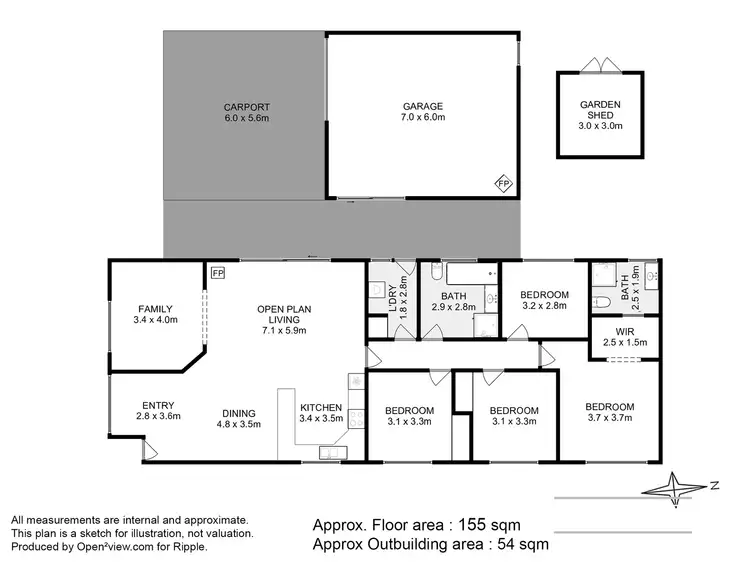Floorplan of Homely house listing, 18 Barrob Street, Old Beach TAS 7017