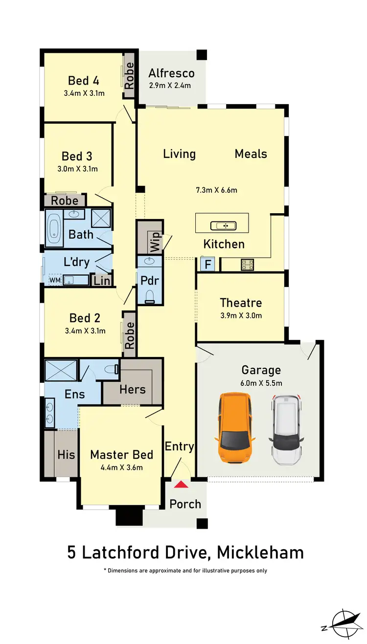 Floorplan of Homely house listing, 5 Latchford Drive, Mickleham VIC 3064