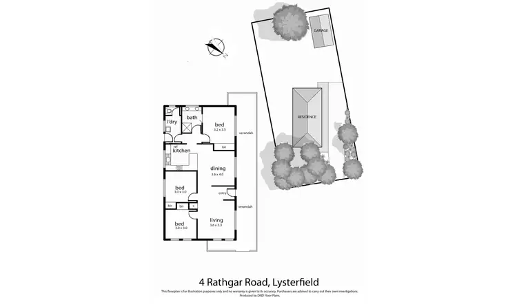 Floorplan of Homely house listing, 4 Rathgar Road, Lysterfield VIC 3156
