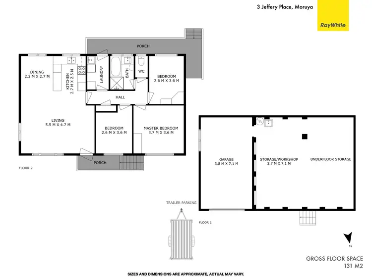 Floorplan of Homely house listing, 3 Jeffery Place, Moruya NSW 2537