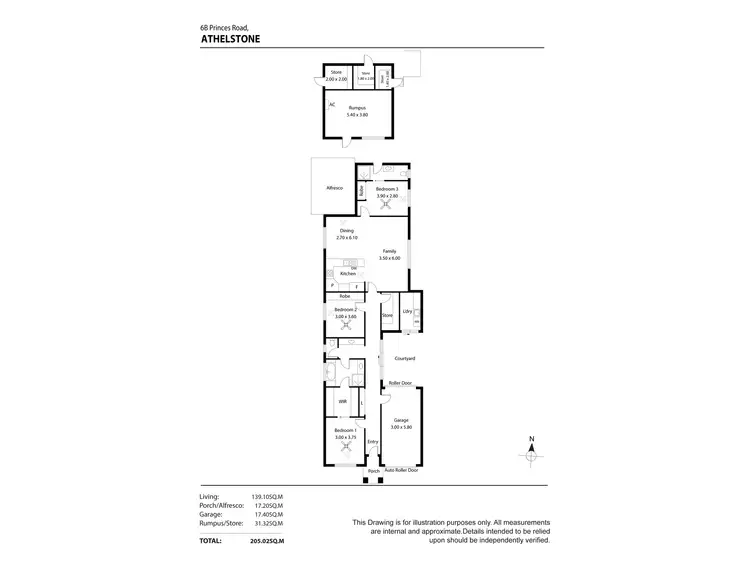 Floorplan of Homely house listing, 6b Princes Road, Greenacres SA 5086