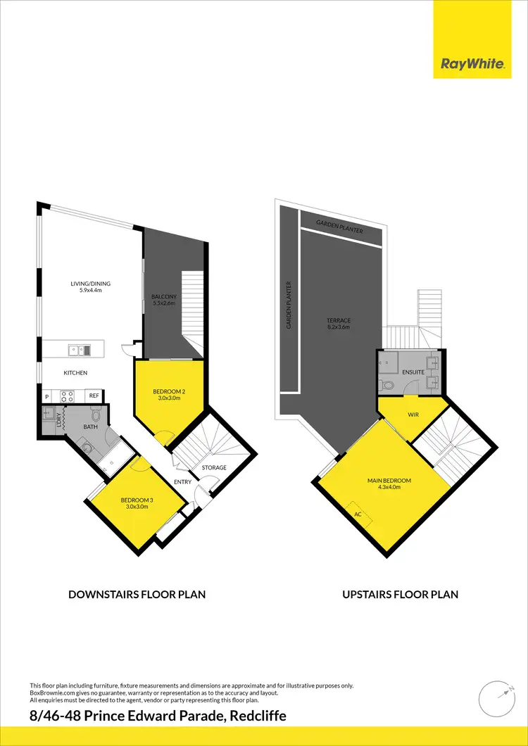 Floorplan of Homely apartment listing, 8/46-48 Prince Edward Parade, Redcliffe QLD 4020