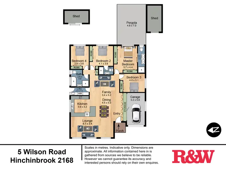 Floorplan of Homely house listing, 5 Wilson Road, Hinchinbrook NSW 2168