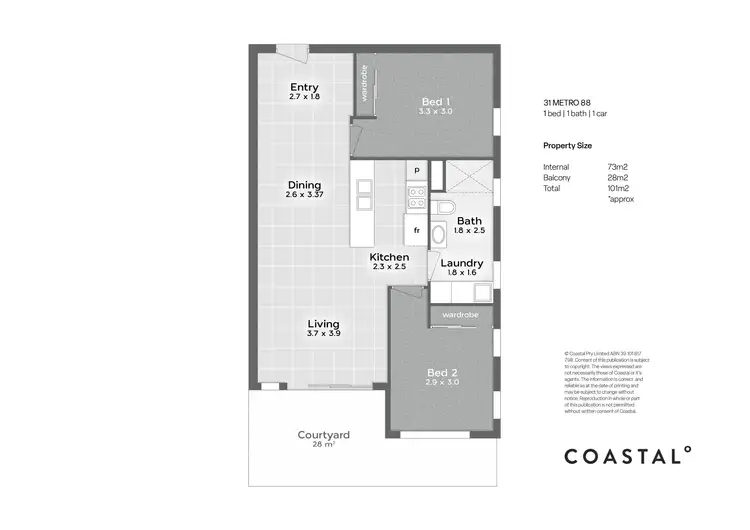 Floorplan of Homely apartment listing, 31/171 Scarborough Street, Southport QLD 4215