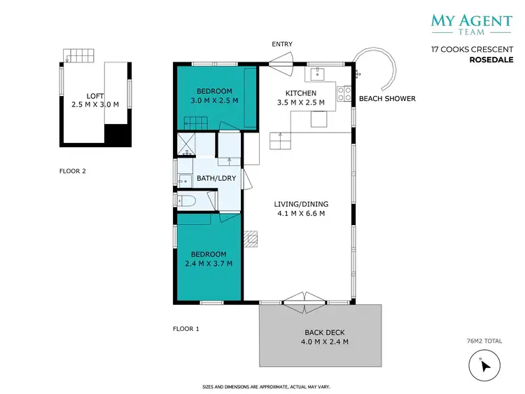 Floorplan of Homely house listing, 17 Cooks Crescent, Rosedale NSW 2536