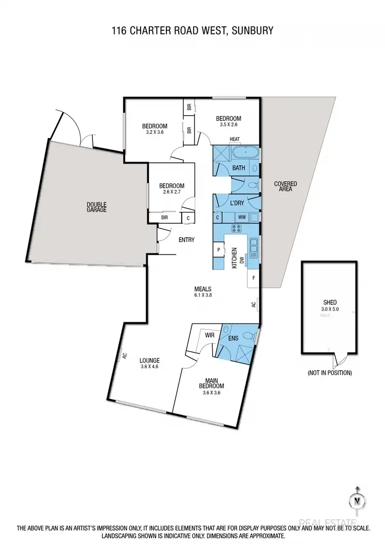 Floorplan of Homely house listing, 116 Charter Road West, Sunbury VIC 3429