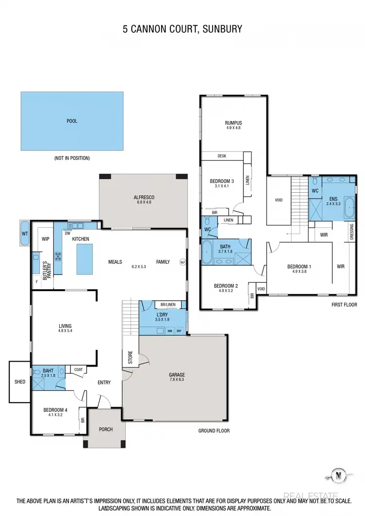 Floorplan of Homely house listing, 5 Cannon Court, Sunbury VIC 3429