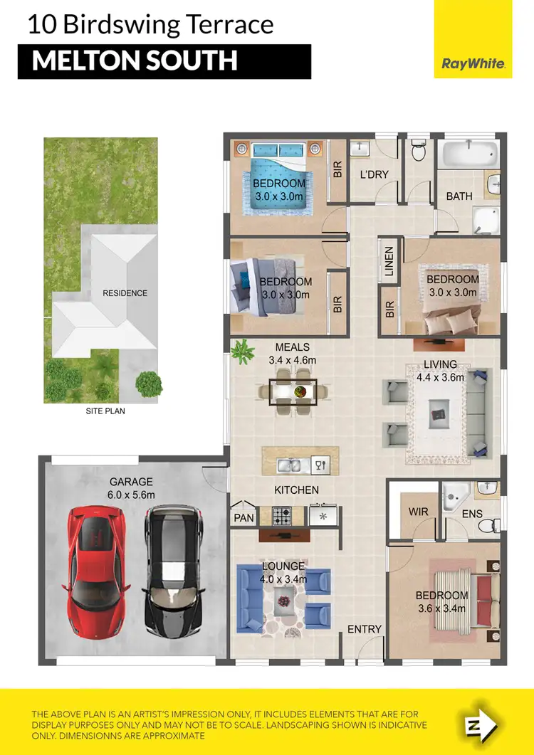 Floorplan of Homely house listing, 10 Birdswing Terrace, Melton South VIC 3338