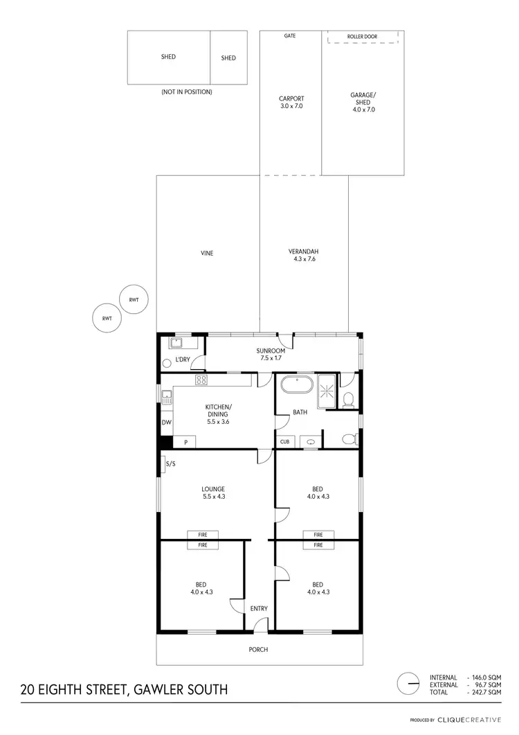 Floorplan of Homely house listing, 20 Eighth Street, Gawler South SA 5118