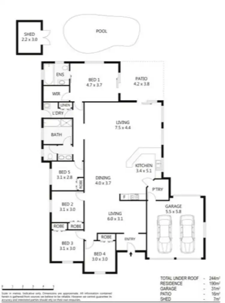 Floorplan of Homely house listing, 23 Brickondon Crescent, Annandale QLD 4814