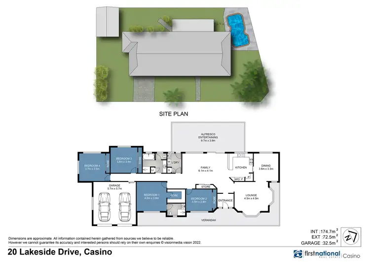 Floorplan of Homely house listing, 20 Lakeside Drive, Casino NSW 2470