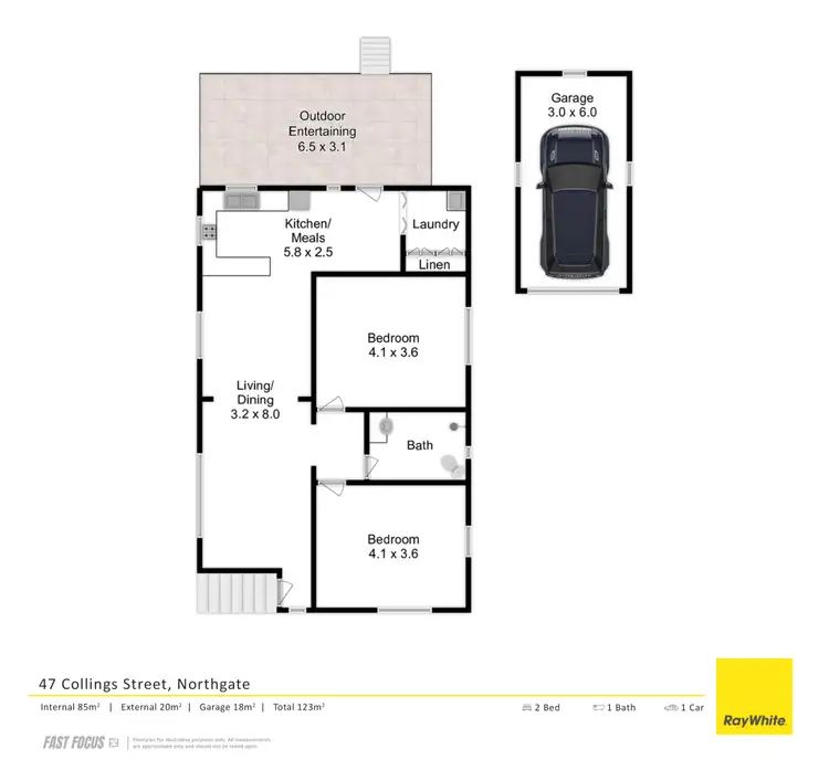 Floorplan of Homely house listing, 47 Collings Street, Geebung QLD 4034